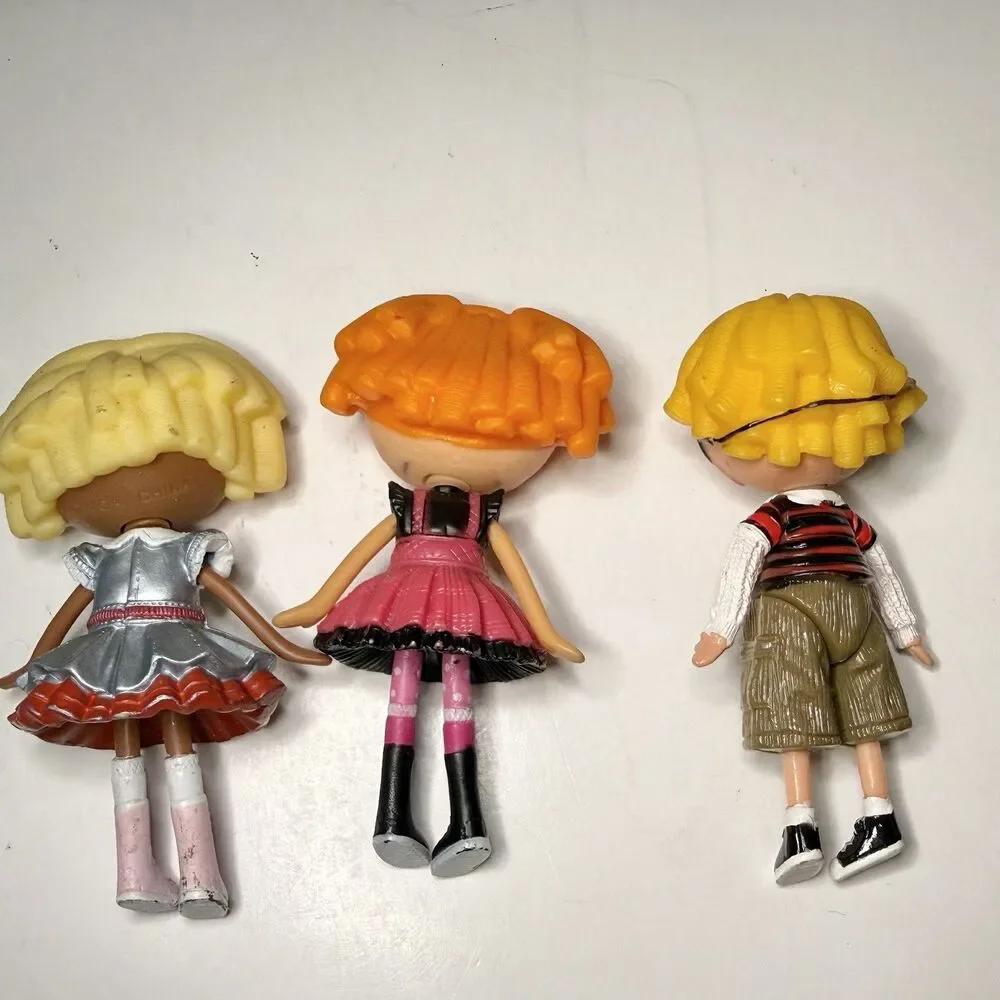 Lalaloopsy Mini Dolls Lot of 5 Crumbs Mittens Dot Bea Patch Treasurechest MGA